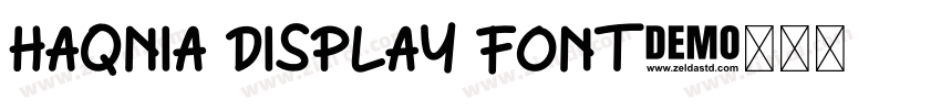 Haqnia Display Font字体转换
